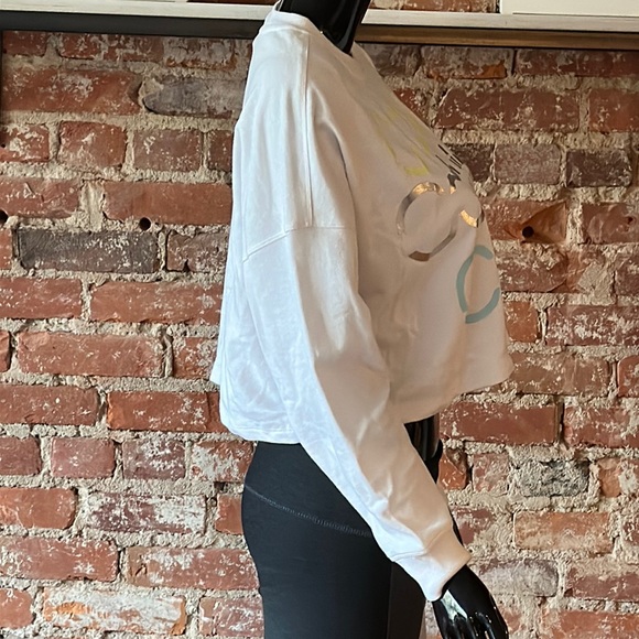 New With Tags Calvin Klein Performance Women’s Crop Pullover Sweatshirt - Picture 2 of 5